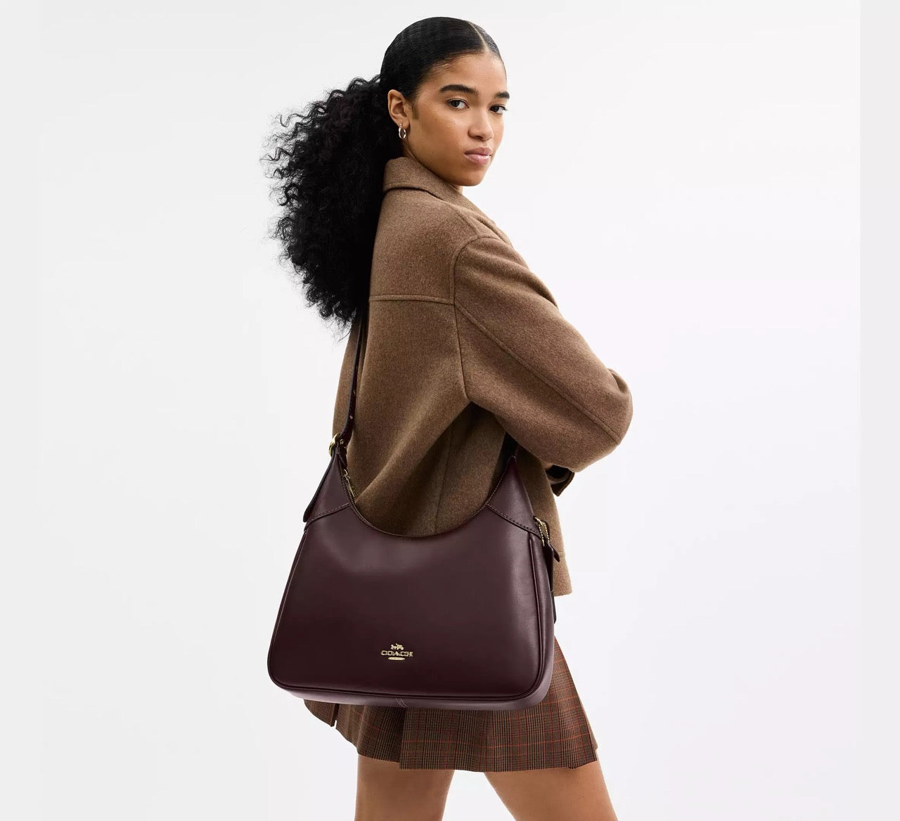 [READY STOCK MY] COACH Ella Shoulder Bag in Espresso (CCE48)