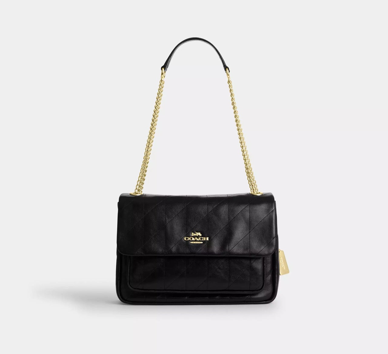 [INCOMING ETA 30 DAYS] COACH Elodie Crossbody Bag With Quilting in Black (CCZ62)