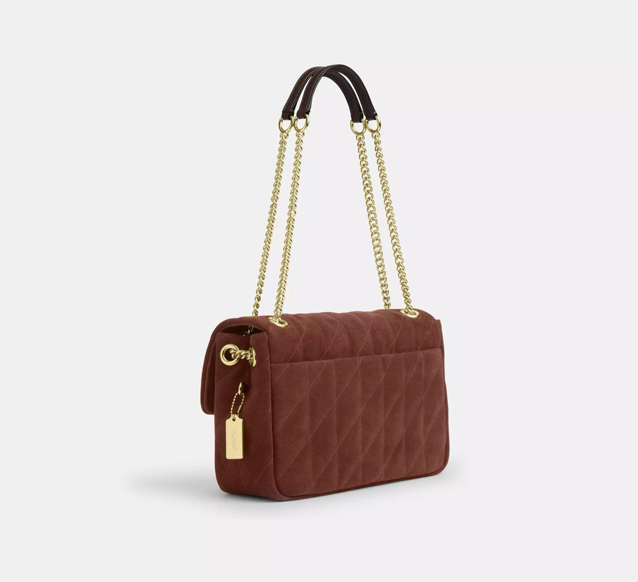 [READY STOCK MY] COACH Elodie Crossbody Bag With Quilting in Vintage Brown/Maple (CCZ63)