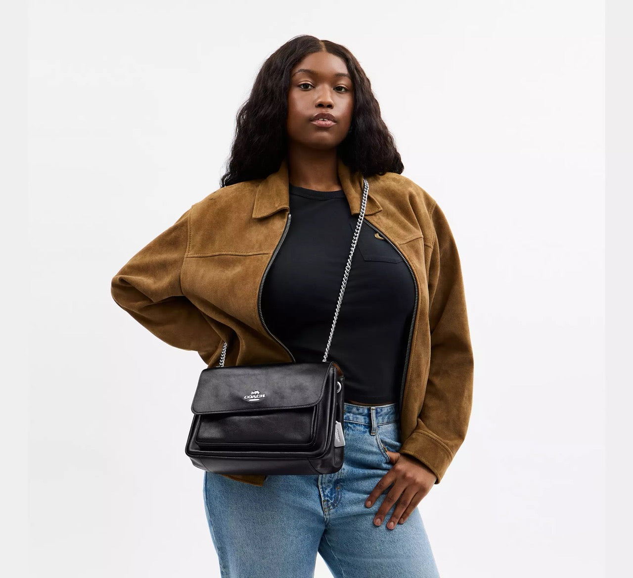[INCOMING ETA 30 DAYS] COACH Elodie Crossbody Bag in Black (CCF09)