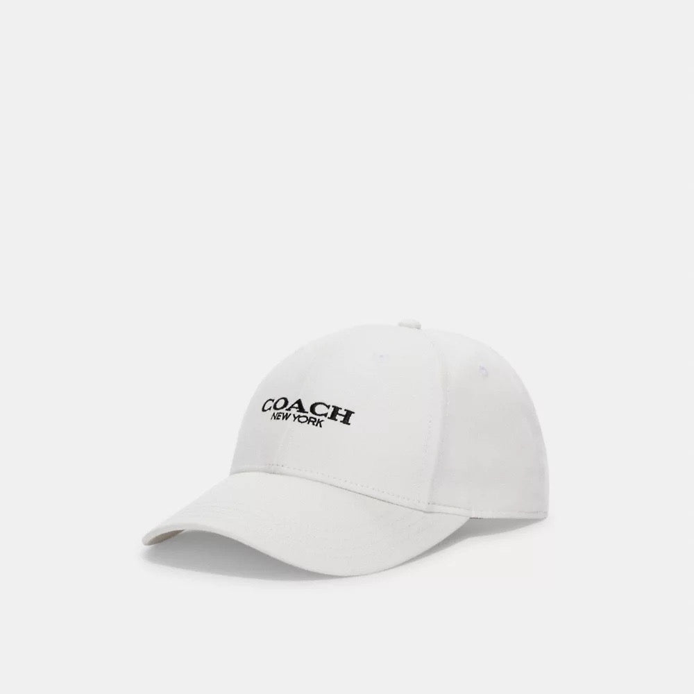 [INCOMING ETA 30 DAYS] COACH Embroidered Baseball Hat in Chalk (CAA64)