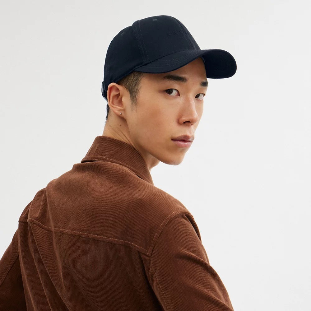 [INCOMING ETA 30 DAYS] COACH Embroidered Baseball Hat in Navy (CAA64)