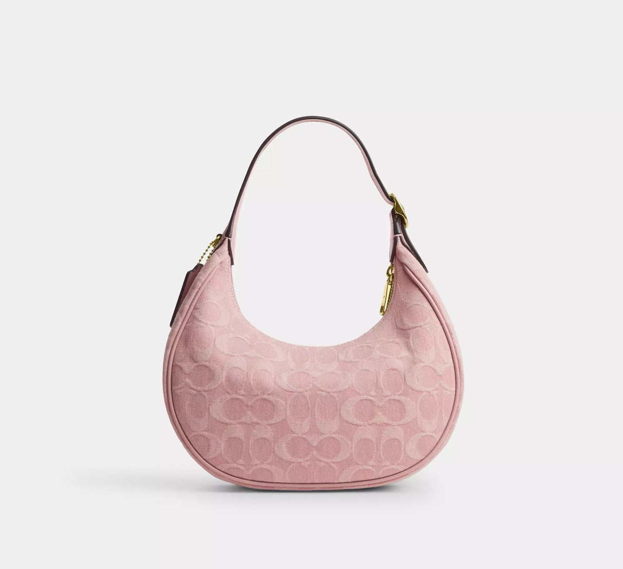 [INCOMING ETA 30 DAYS] COACH Emily Shoulder Bag In Signature Denim in Light Pink (CEN04)