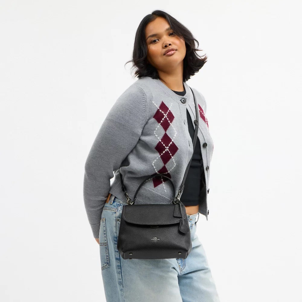 [INCOMING ETA 30 DAYS] COACH Emory Top Handle Bag in Gunmetal/Black (CCE53)