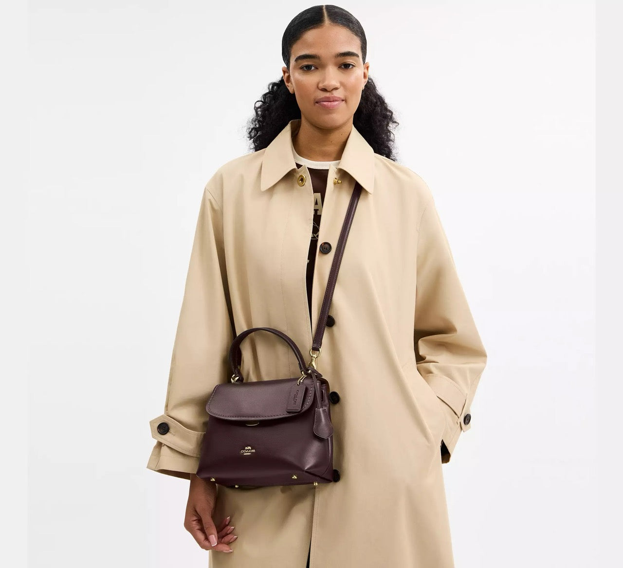 [INCOMING ETA 30 DAYS] COACH Emory Top Handle Bag in Maple (CCE54)