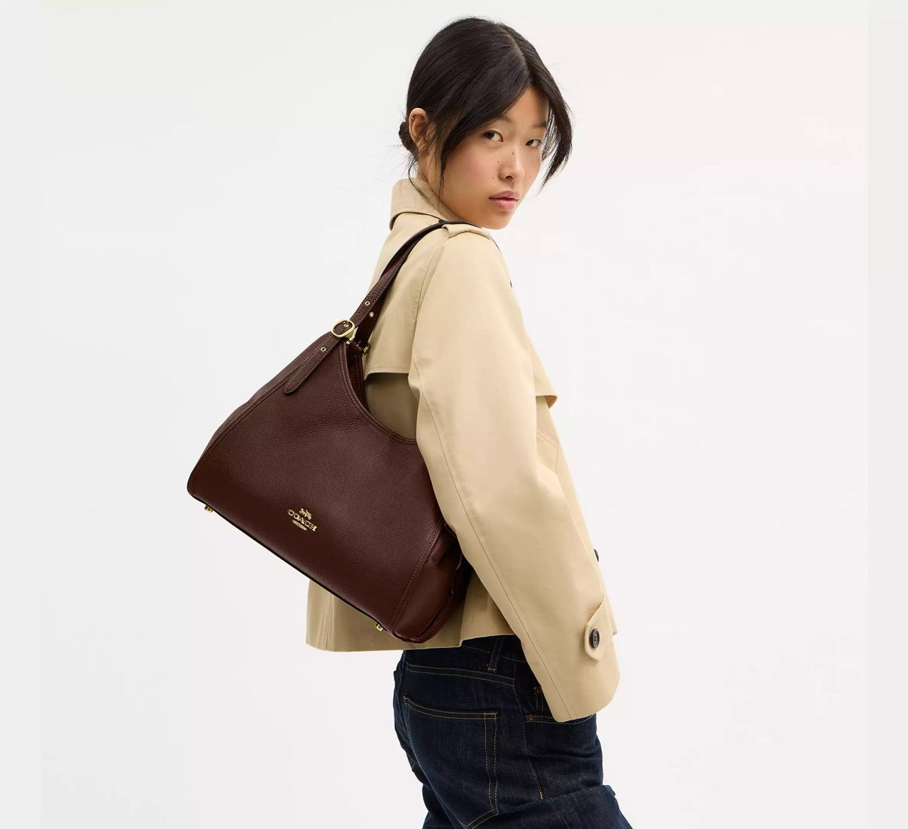 [READY STOCK MY] COACH Erin Shoulder Bag in Maple (CAQ86)