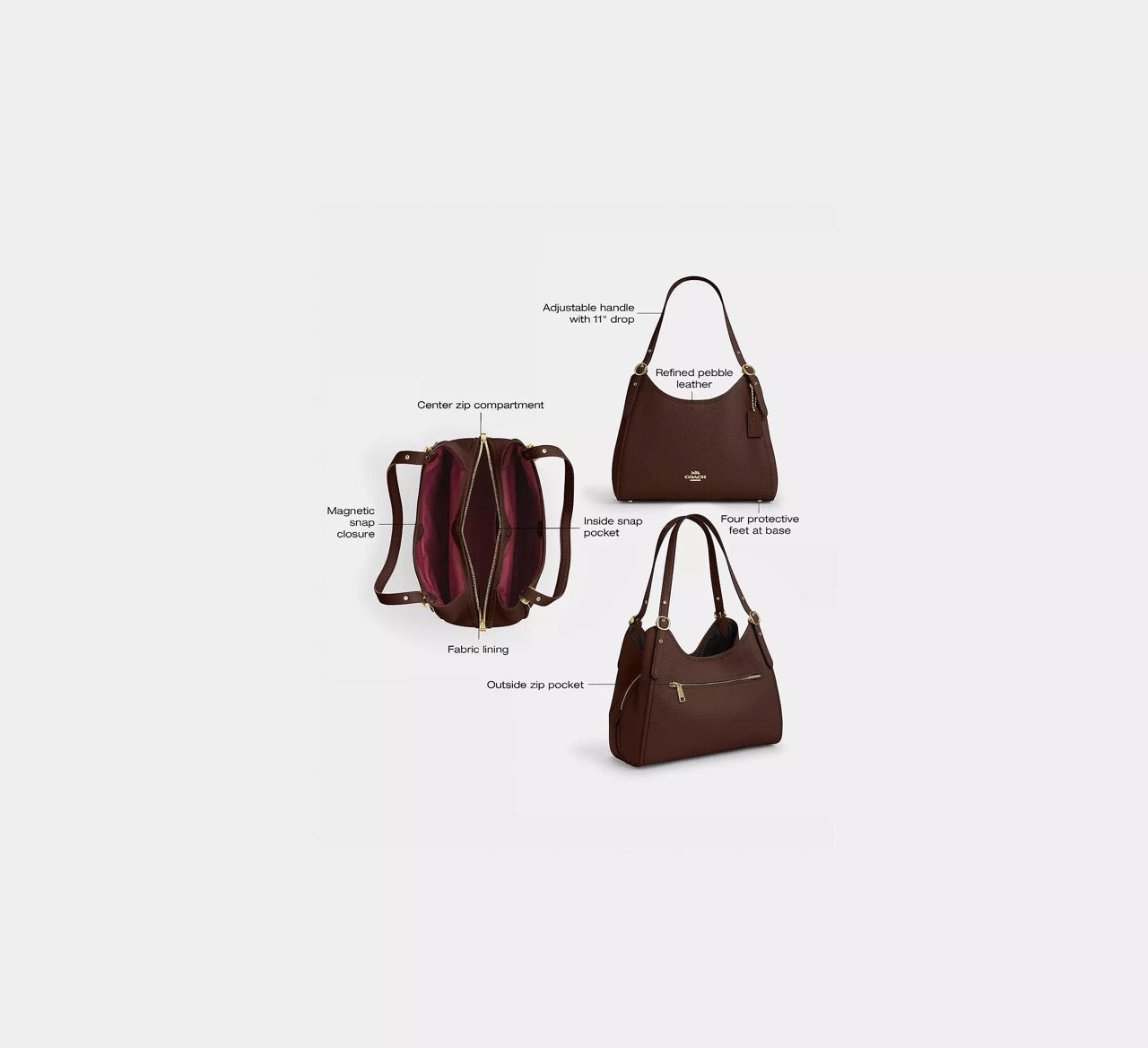 [READY STOCK MY] COACH Erin Shoulder Bag in Maple (CAQ86)