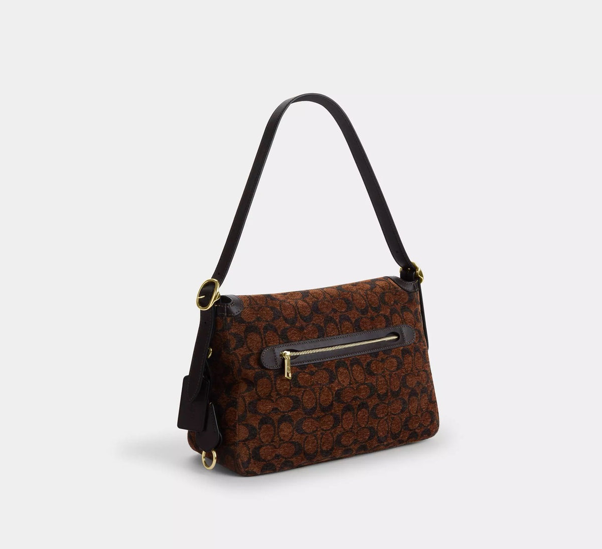 [INCOMING ETA 30 DAYS] COACH Etta Flap Bag In Signature Chenille in Truffle (CCE58)