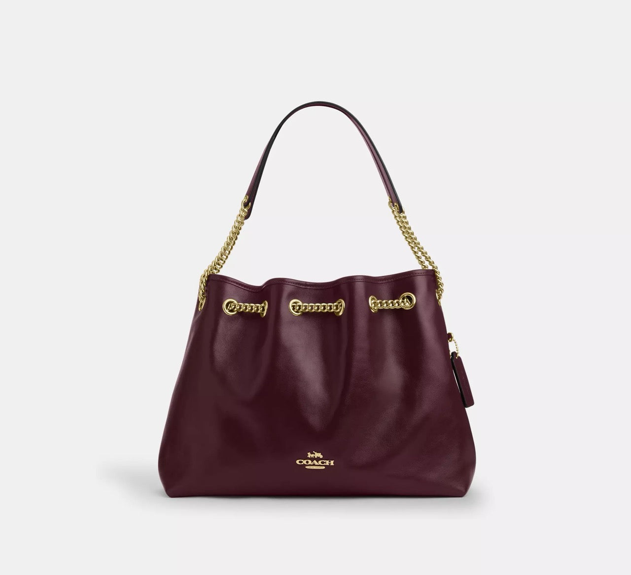 [INCOMING ETA 30 DAYS] COACH Evelyn Shoulder Bag in Dark Wine (CCZ79)