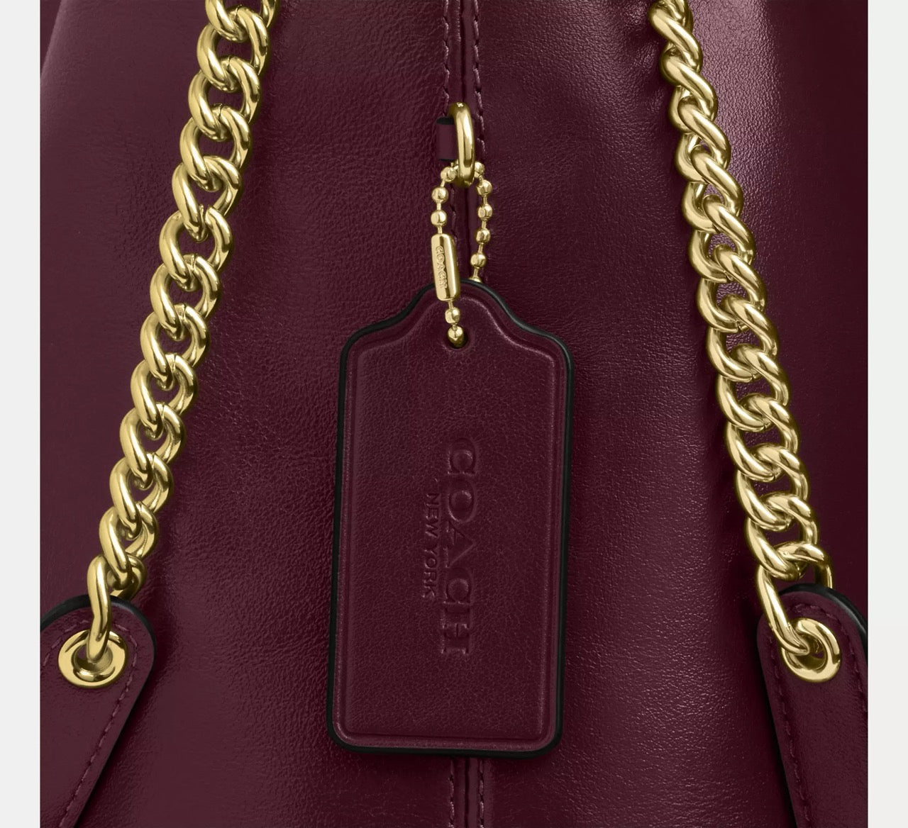 [INCOMING ETA 30 DAYS] COACH Evelyn Shoulder Bag in Dark Wine (CCZ79)