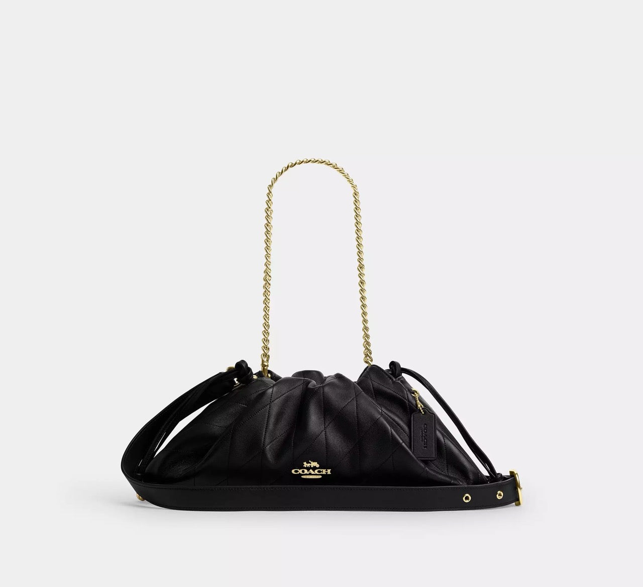 [INCOMING ETA 30 DAYS] COACH Faye Large Shoulder Bag With Quilting in Black (CCZ58)