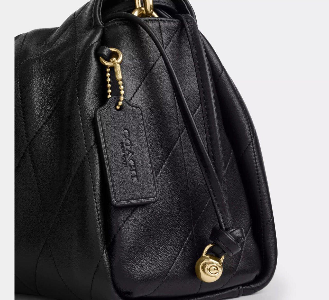 [INCOMING ETA 30 DAYS] COACH Faye Large Shoulder Bag With Quilting in Black (CCZ58)