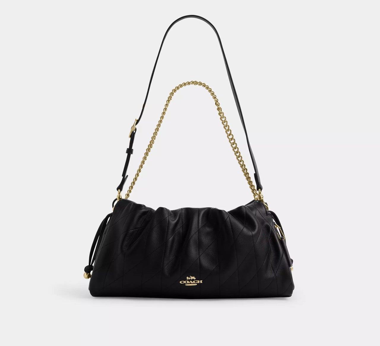[INCOMING ETA 30 DAYS] COACH Faye Large Shoulder Bag With Quilting in Black (CCZ58)