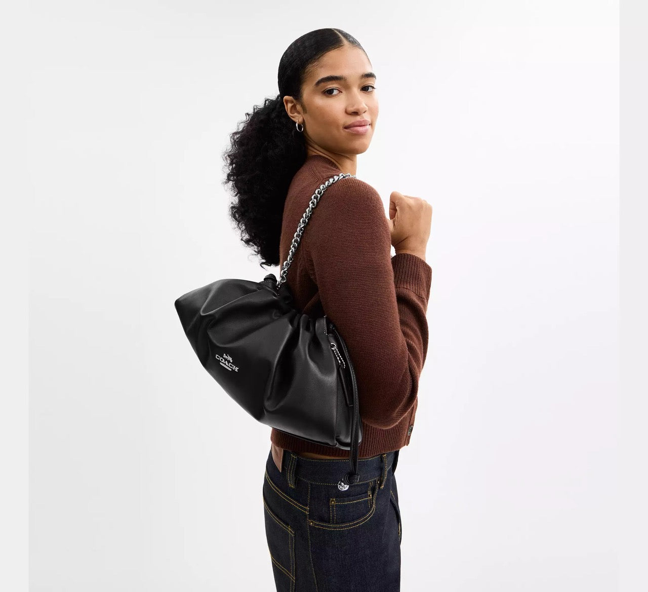 [WEB EXCLUSIVE][INCOMING ETA 30 DAYS] COACH Faye Large Shoulder Bag in Black (CCE68)