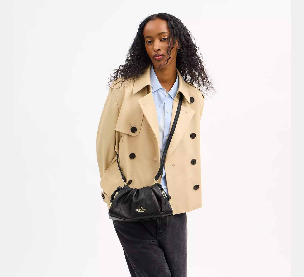 [INCOMING ETA 30 DAYS] COACH Faye Shoulder Bag With Quilting in Black (CCZ54)