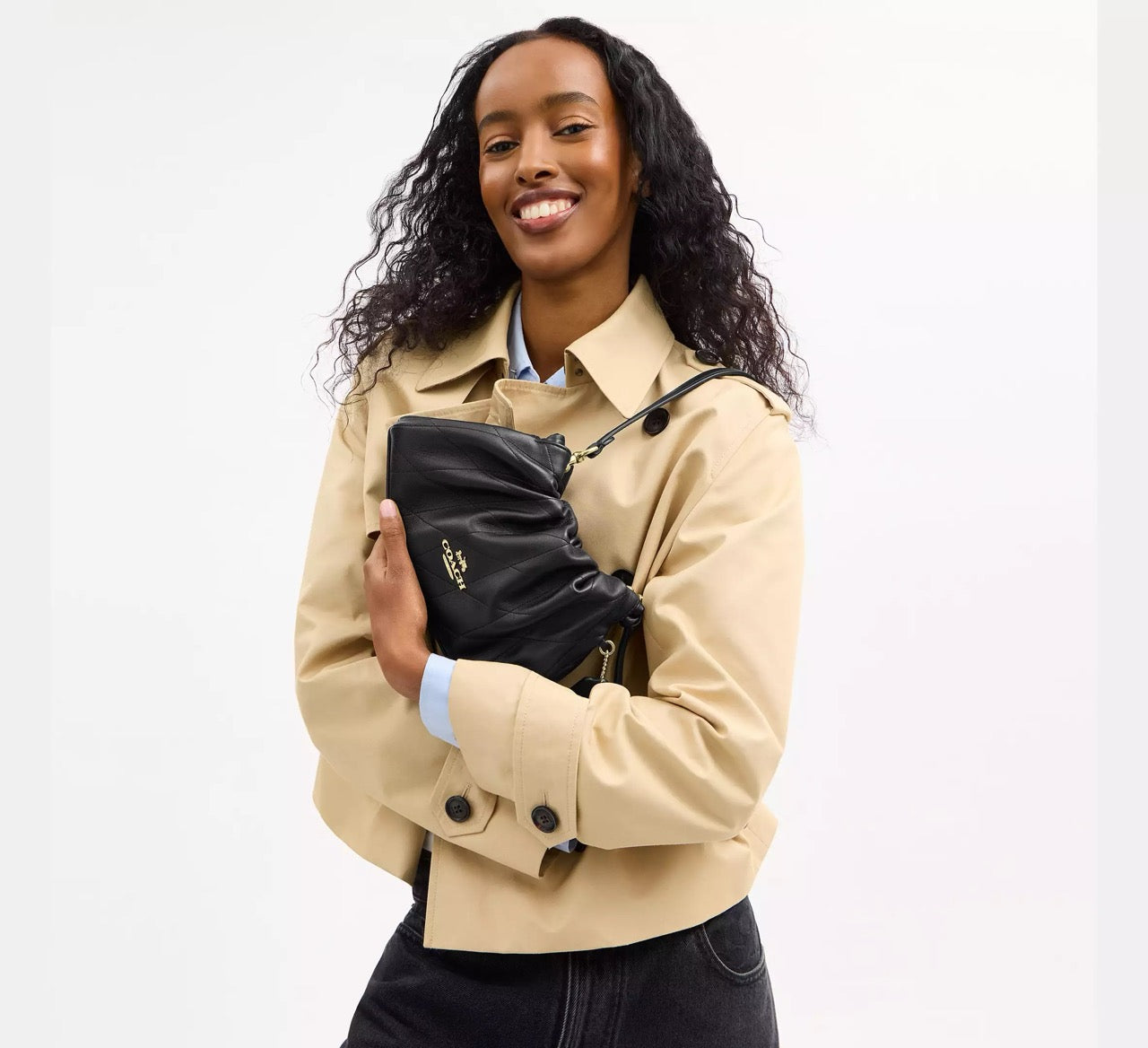 [INCOMING ETA 30 DAYS] COACH Faye Shoulder Bag With Quilting in Black (CCZ54)