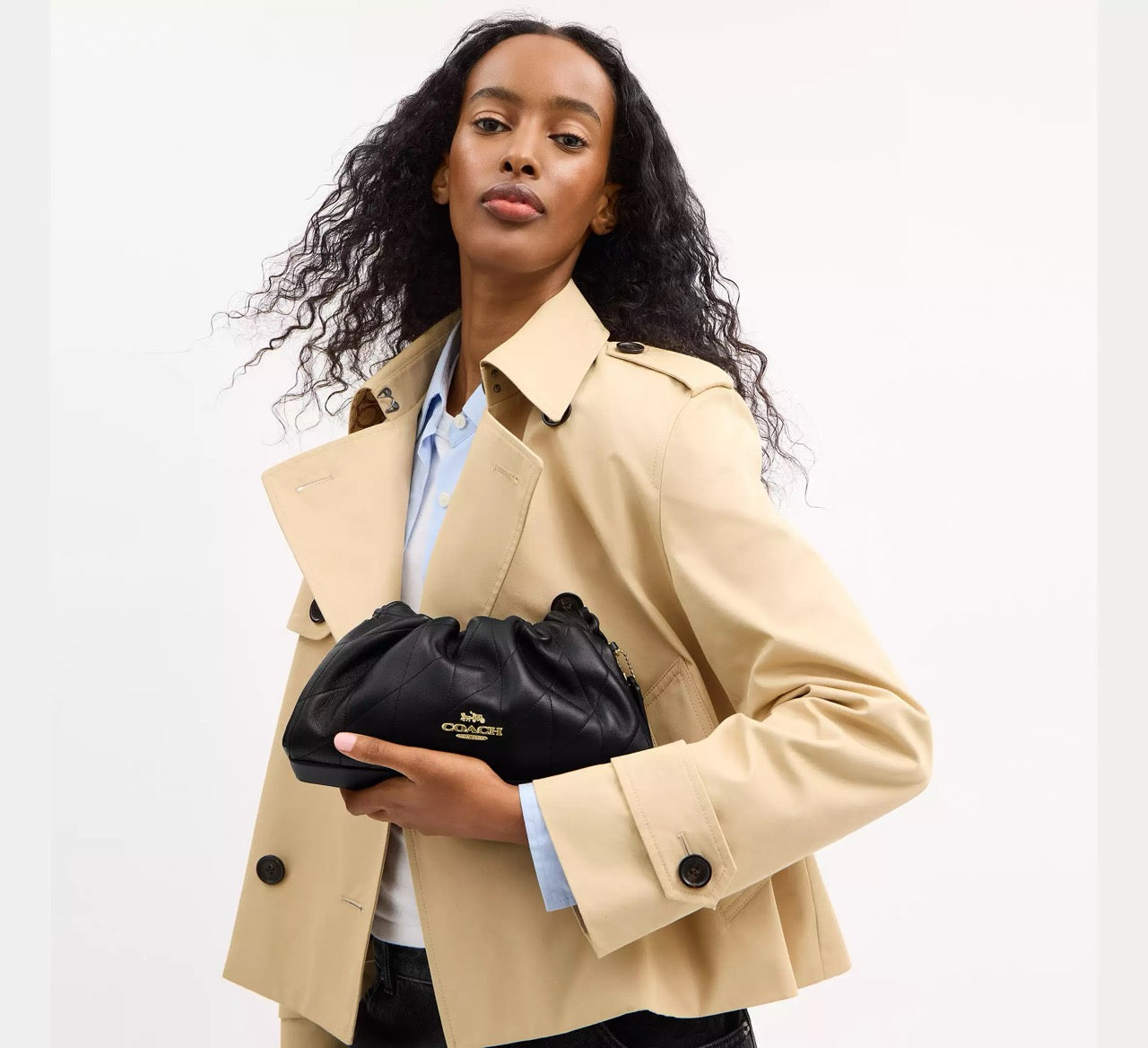 [INCOMING ETA 30 DAYS] COACH Faye Shoulder Bag With Quilting in Black (CCZ54)