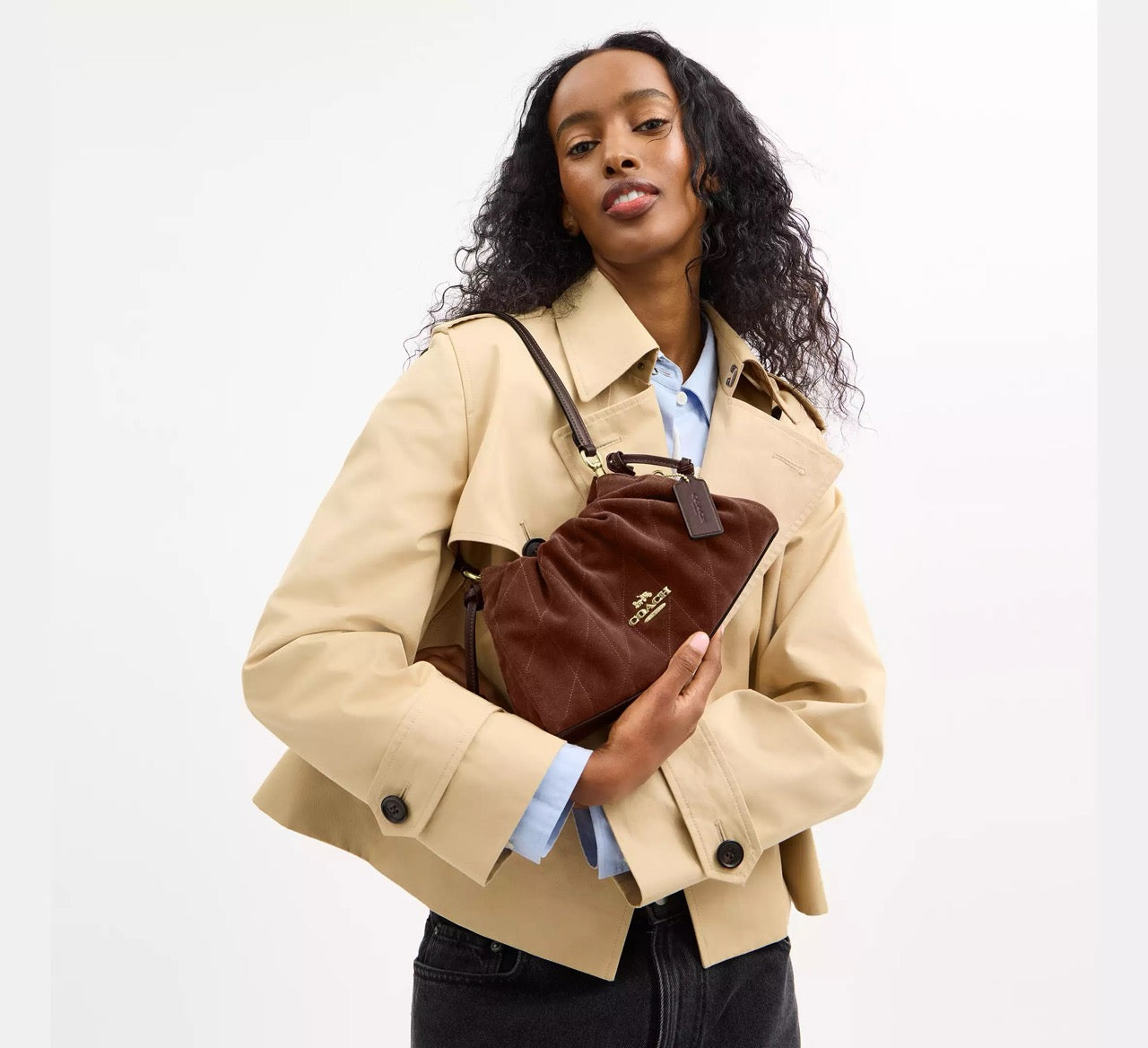 [INCOMING ETA 30 DAYS] COACH Faye Shoulder Bag With Quilting in Vintage Brown/Maple (CCZ55)