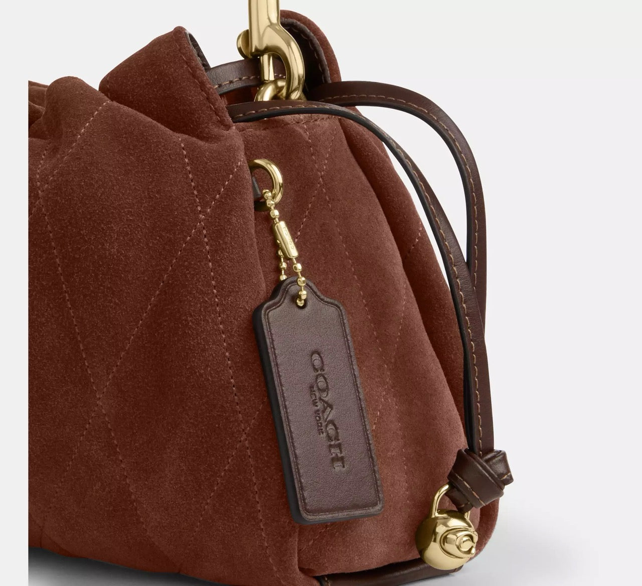 [INCOMING ETA 30 DAYS] COACH Faye Shoulder Bag With Quilting in Vintage Brown/Maple (CCZ55)