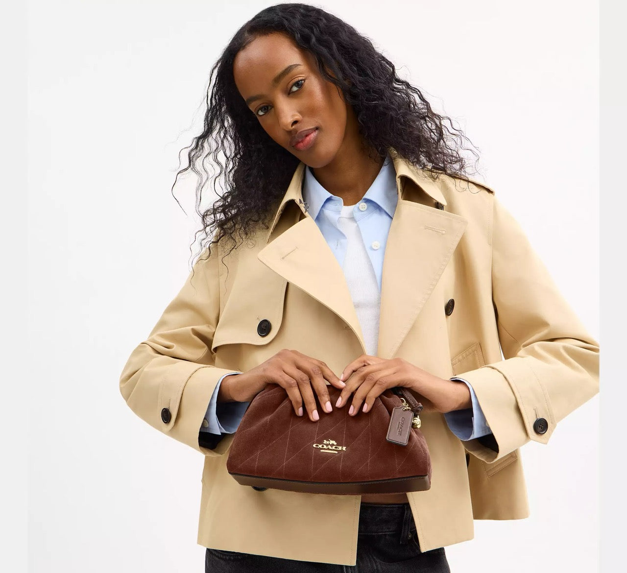 [INCOMING ETA 30 DAYS] COACH Faye Shoulder Bag With Quilting in Vintage Brown/Maple (CCZ55)