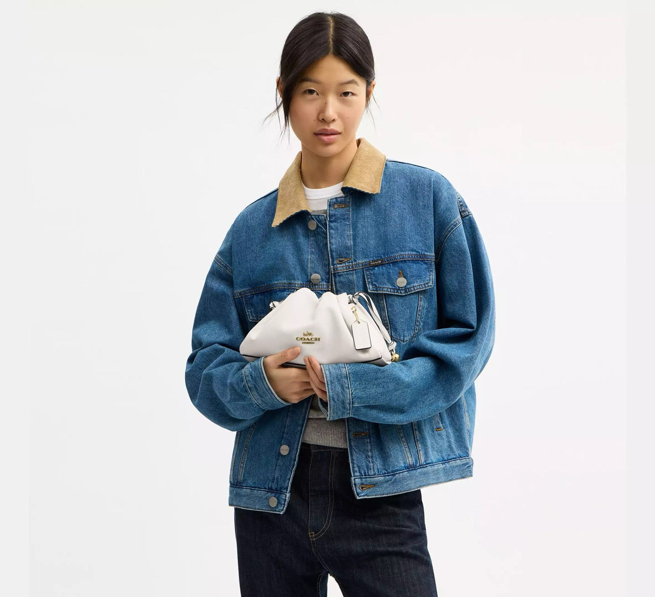 [INCOMING ETA 30 DAYS] COACH Faye Shoulder Bag in Chalk (CV529)