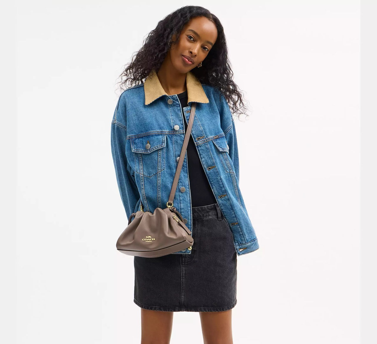 [INCOMING ETA 30 DAYS] COACH Faye Shoulder Bag in Dark Stone (CV529)