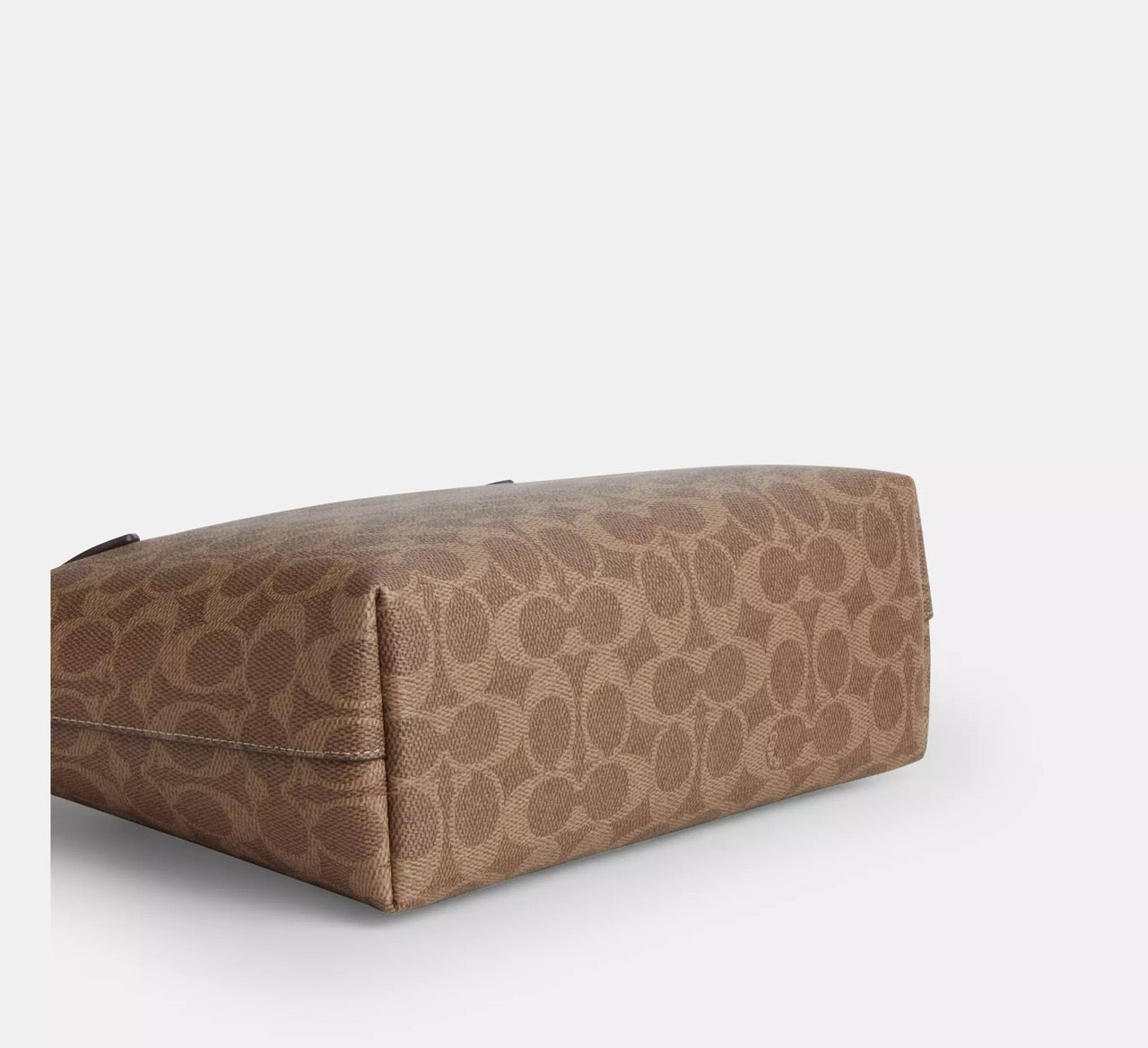 [READY STOCK MY] COACH Fiona Zip Tote Bag In Signature Canvas in Tan/Brown (CBT18)