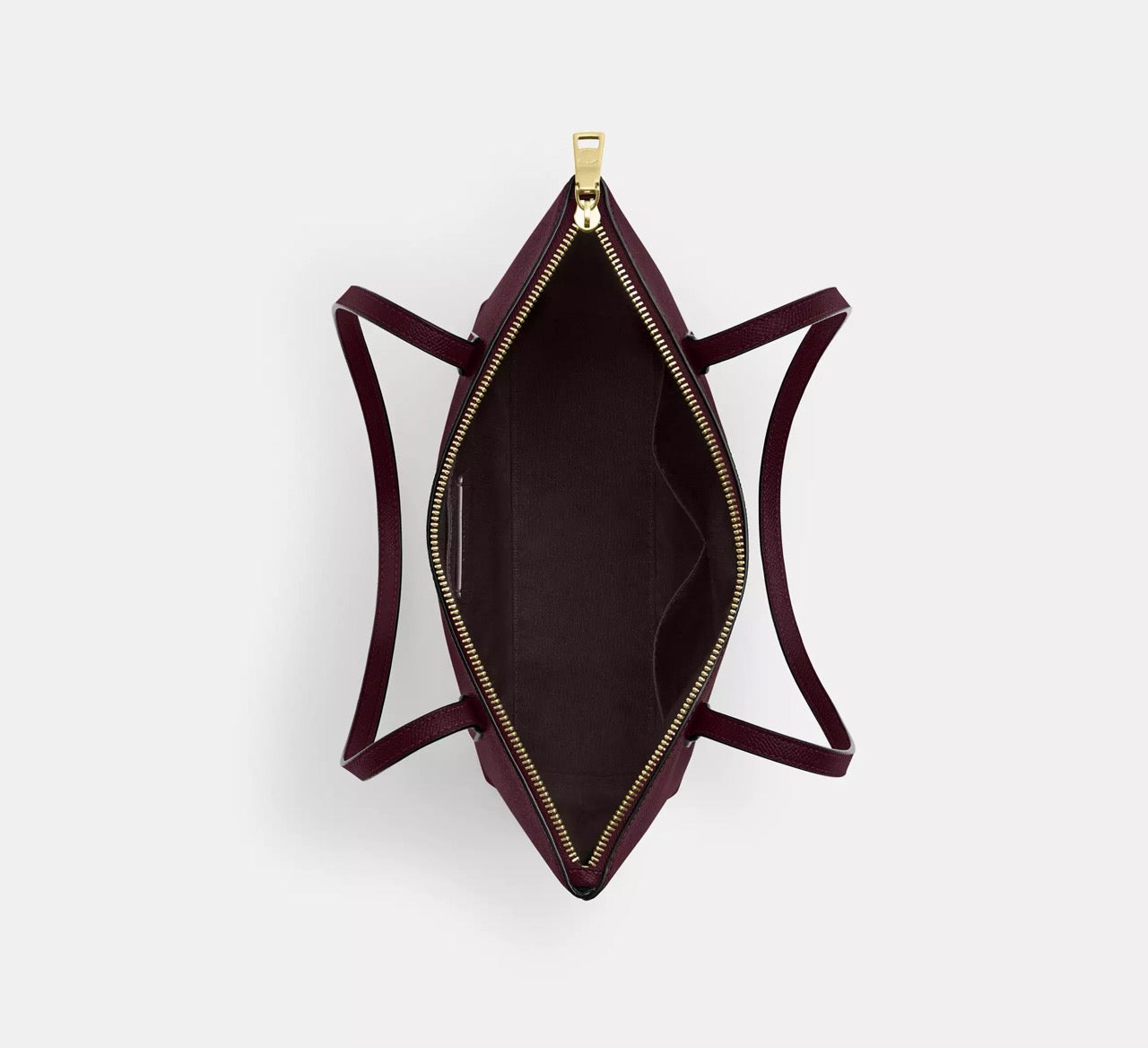 [INCOMING ETA 30 DAYS] COACH Fiona Zip Tote Bag in Dark Wine (CW395)