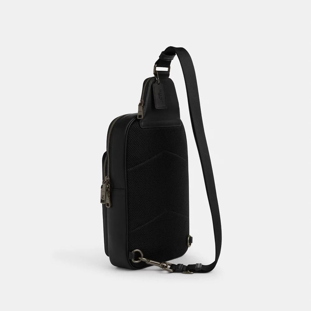 [INCOMING ETA 30 DAYS] COACH For Men Ethan Pack In Signature Canvas in Charcoal/Black (CZ393)