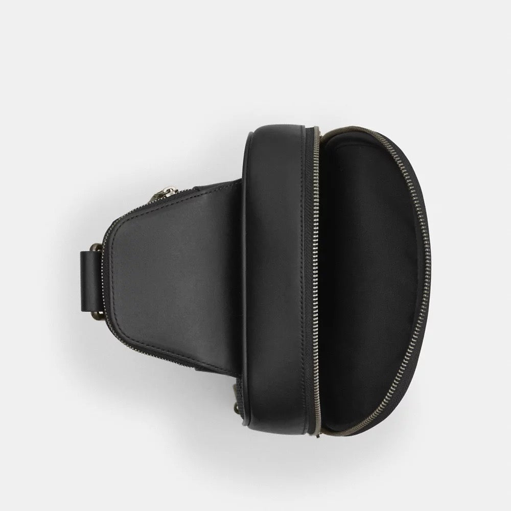 [INCOMING ETA 30 DAYS] COACH For Men Ethan Pack In Signature Canvas in Charcoal/Black (CZ393)