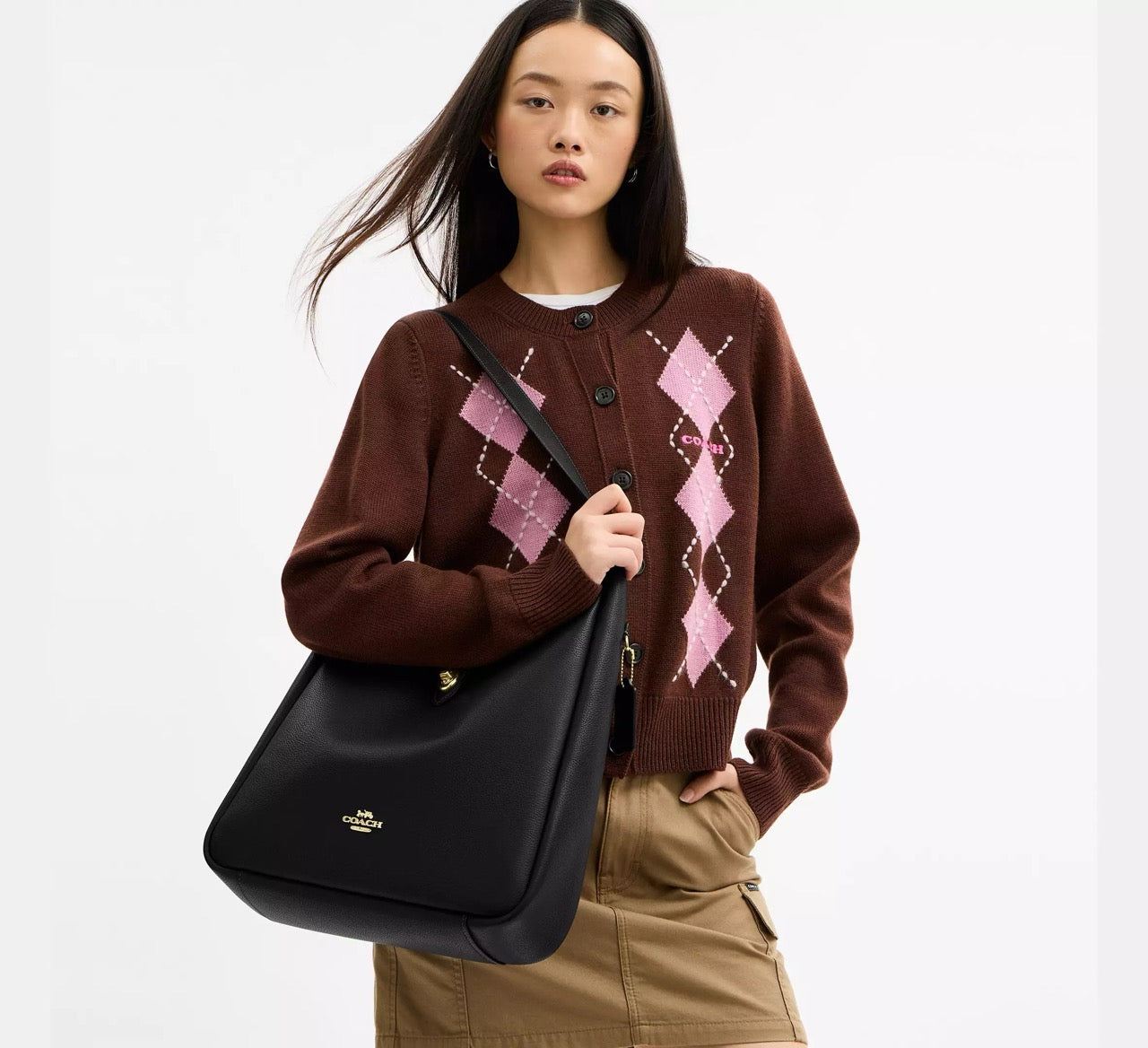 [SPECIAL DEAL][INCOMING ETA 30 DAYS] COACH Hadley Large Shoulder Bag in Black (CCD65)