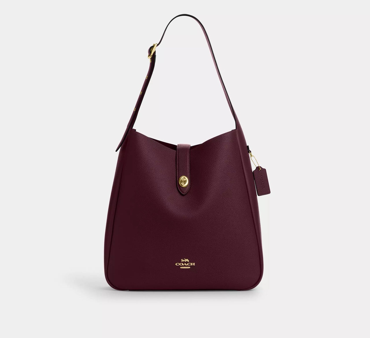 [INCOMING ETA 30 DAYS] COACH Hadley Large Shoulder Bag in Dark Wine (CCD65)