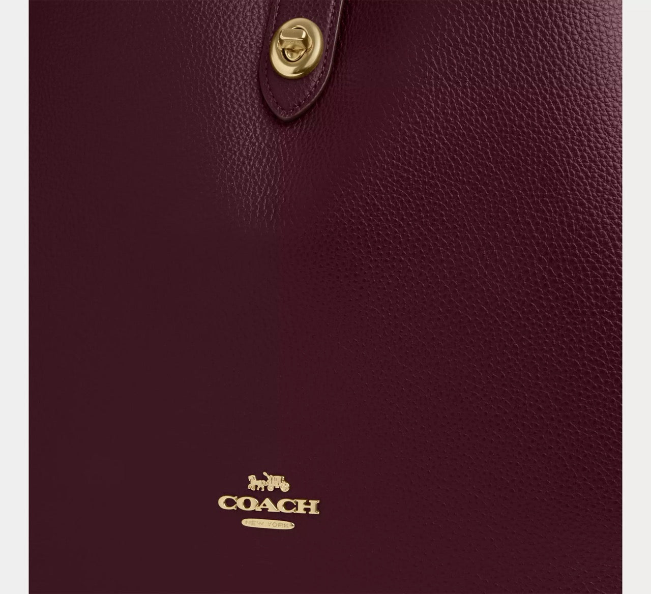 [INCOMING ETA 30 DAYS] COACH Hadley Large Shoulder Bag in Dark Wine (CCD65)