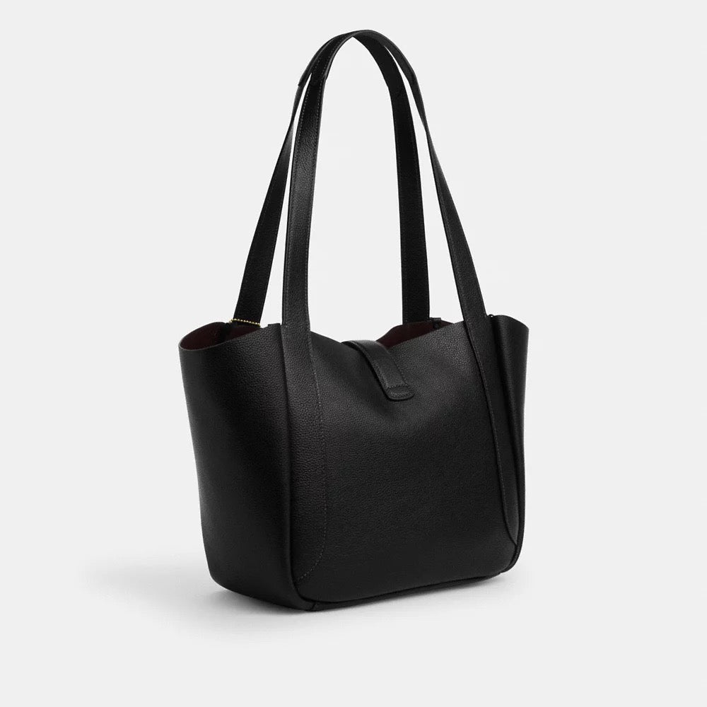 [INCOMING ETA 30 DAYS] COACH Hadley Turnlock Tote Bag in Black (CAL17)