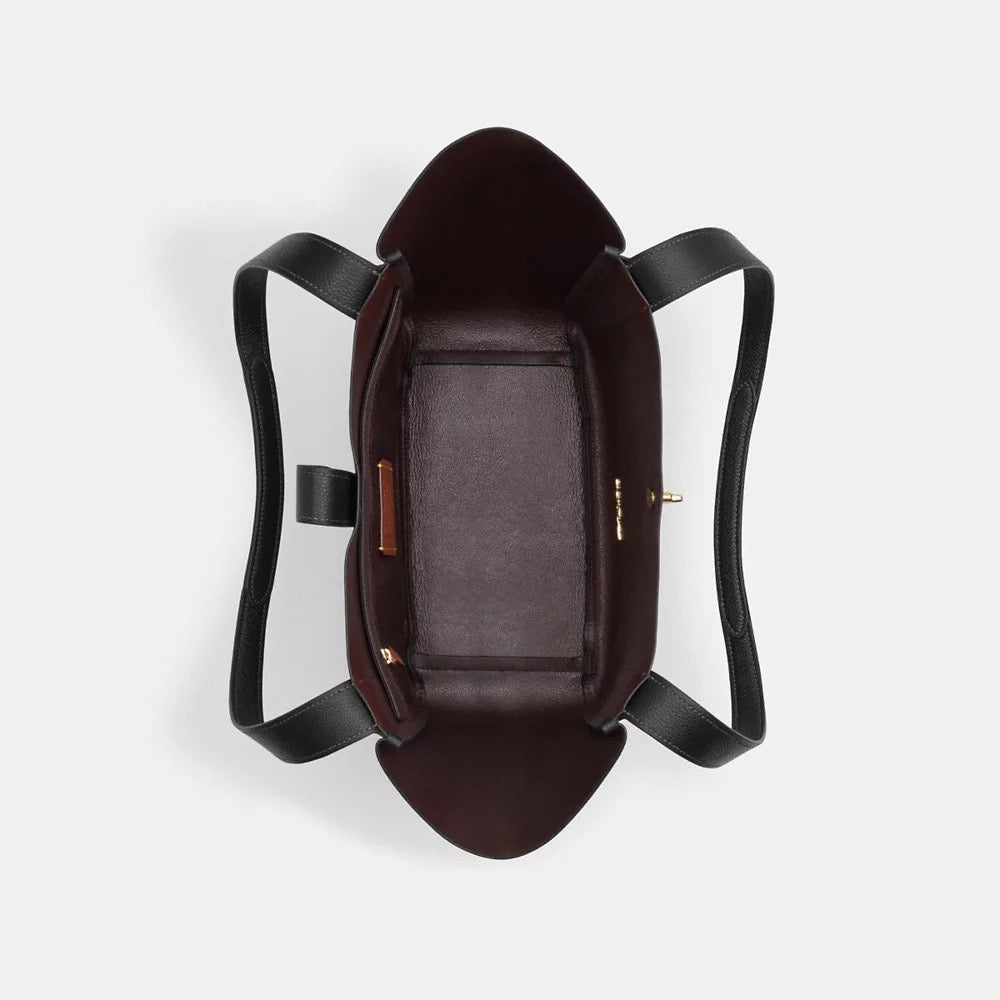 [INCOMING ETA 30 DAYS] COACH Hadley Turnlock Tote Bag in Black (CAL17)