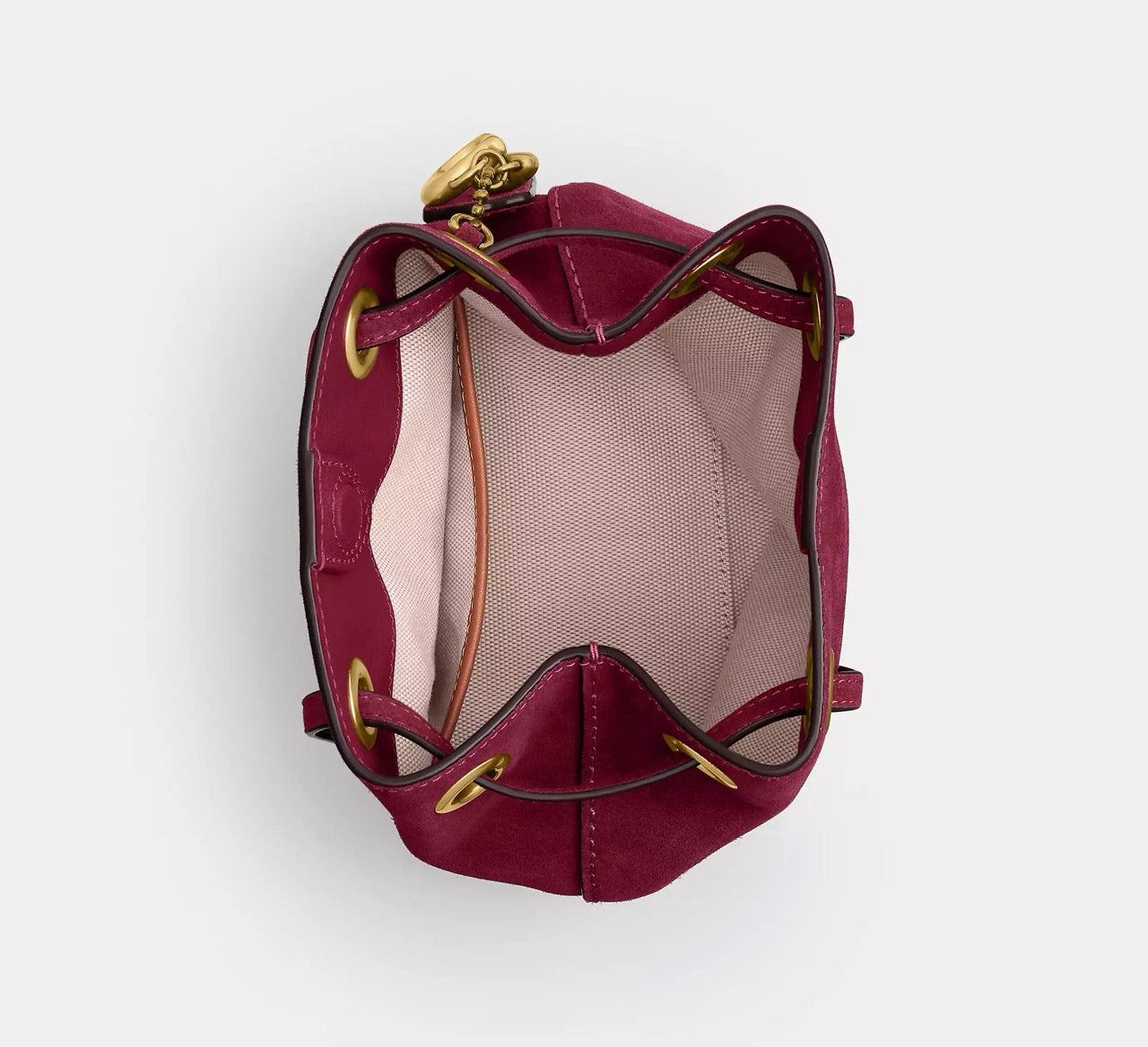 [INCOMING ETA 30 DAYS] COACH Jade Drawstring Bag in Dark Fuchsia (CER86)