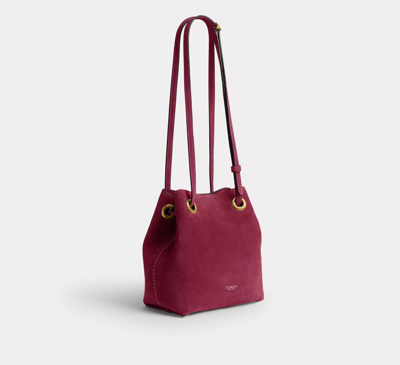 [INCOMING ETA 30 DAYS] COACH Jade Drawstring Bag in Dark Fuchsia (CER86)