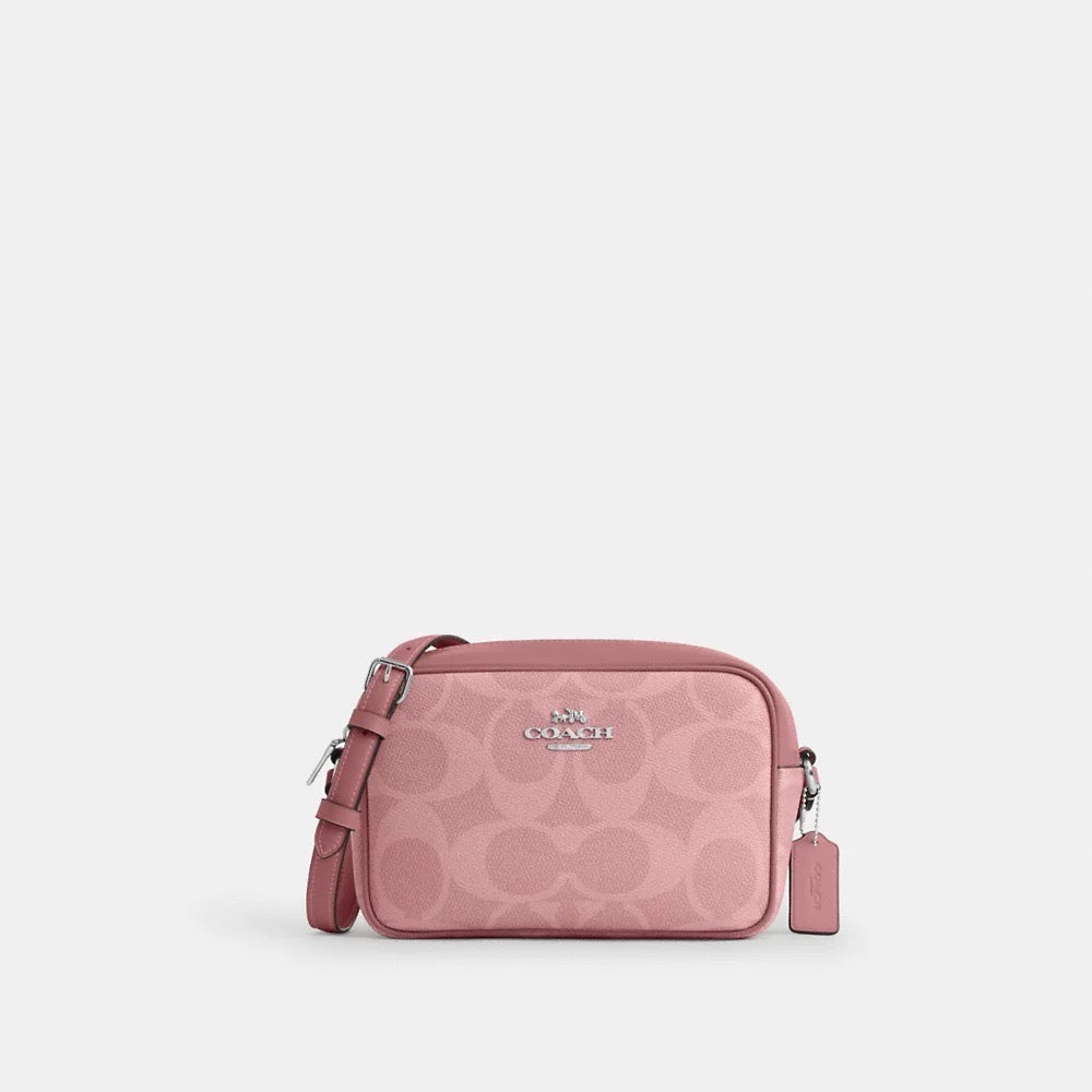 [INCOMING ETA 30 DAYS] COACH Jamie Camera Bag In Maxi Signature Canvas in Dusty Pink (SHW)(CCK73)