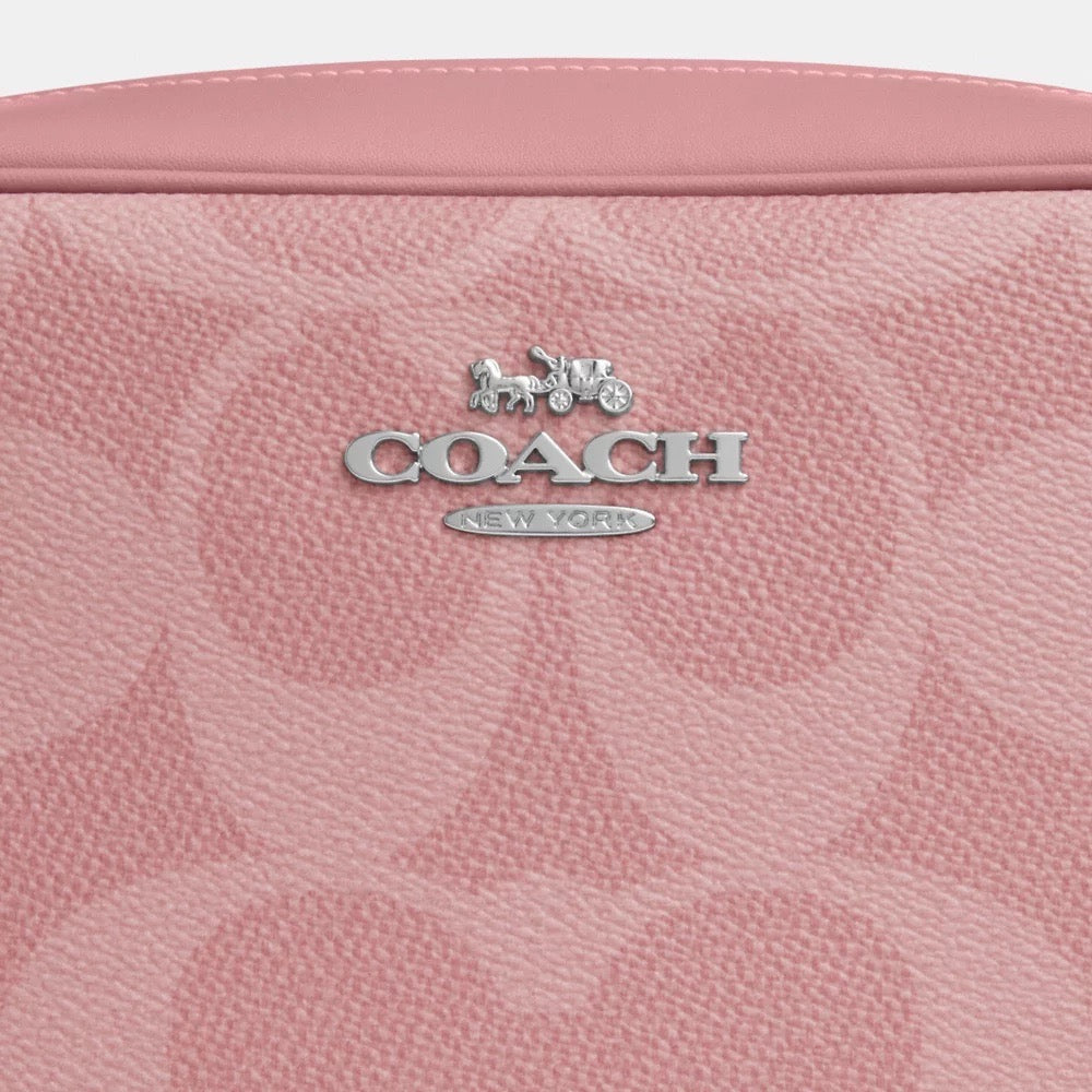 [INCOMING ETA 30 DAYS] COACH Jamie Camera Bag In Maxi Signature Canvas in Dusty Pink (SHW)(CCK73)