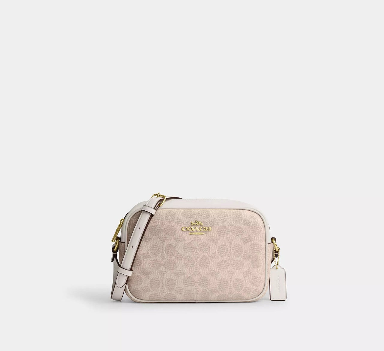[READY STOCK MY] COACH Jamie Camera Bag In Signature Canvas in Sand/Chalk (CZ186)