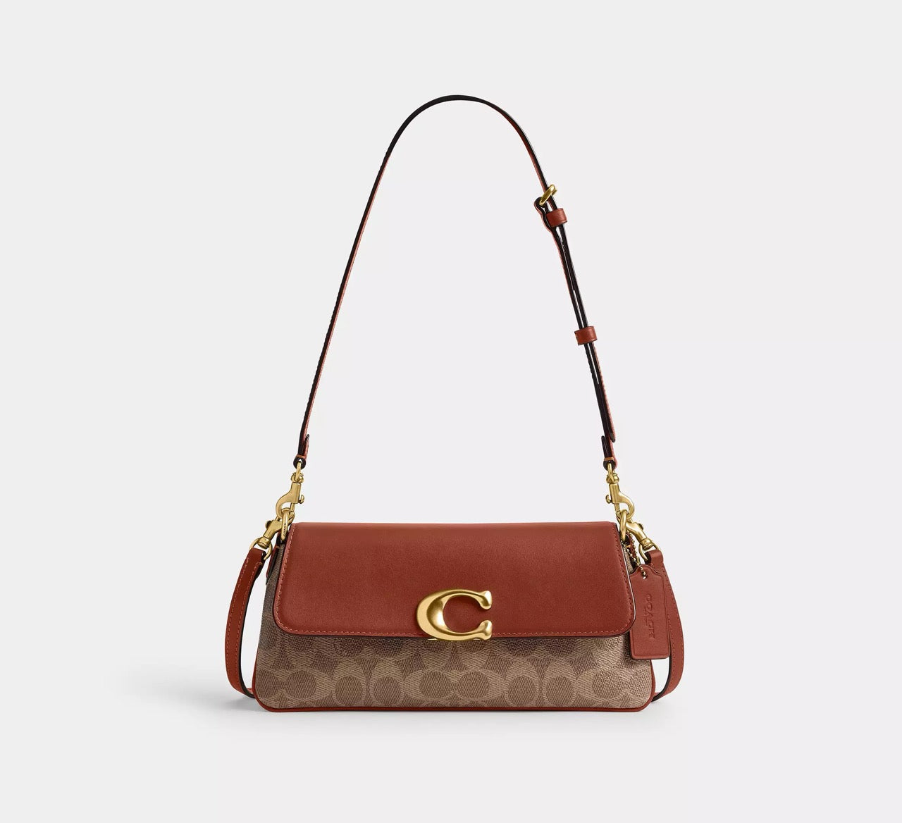 [INCOMING ETA 30 DAYS] COACH Jet Shoulder Bag In Signature Canvas in Tan Caramel (CBA83)
