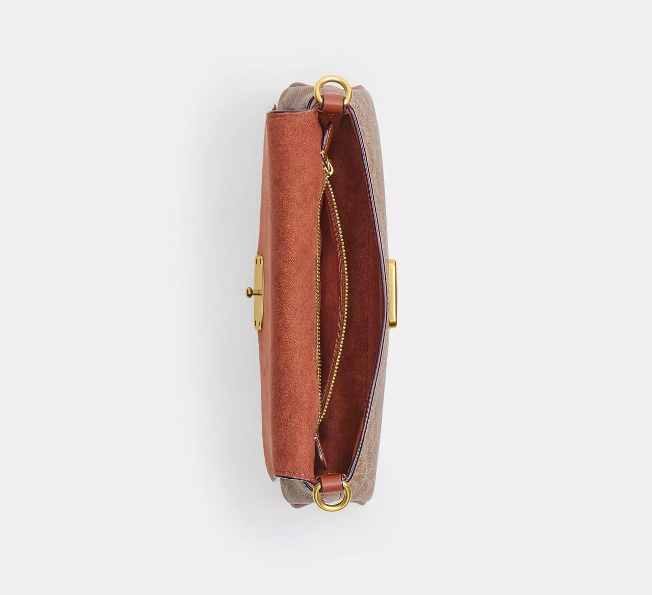 [INCOMING ETA 30 DAYS] COACH Jet Shoulder Bag In Signature Canvas in Tan Caramel (CBA83)