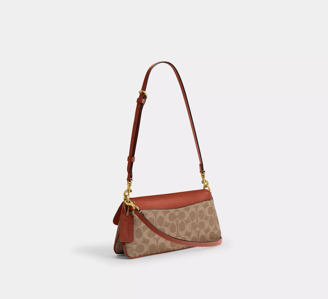 [INCOMING ETA 30 DAYS] COACH Jet Shoulder Bag In Signature Canvas in Tan Caramel (CBA83)
