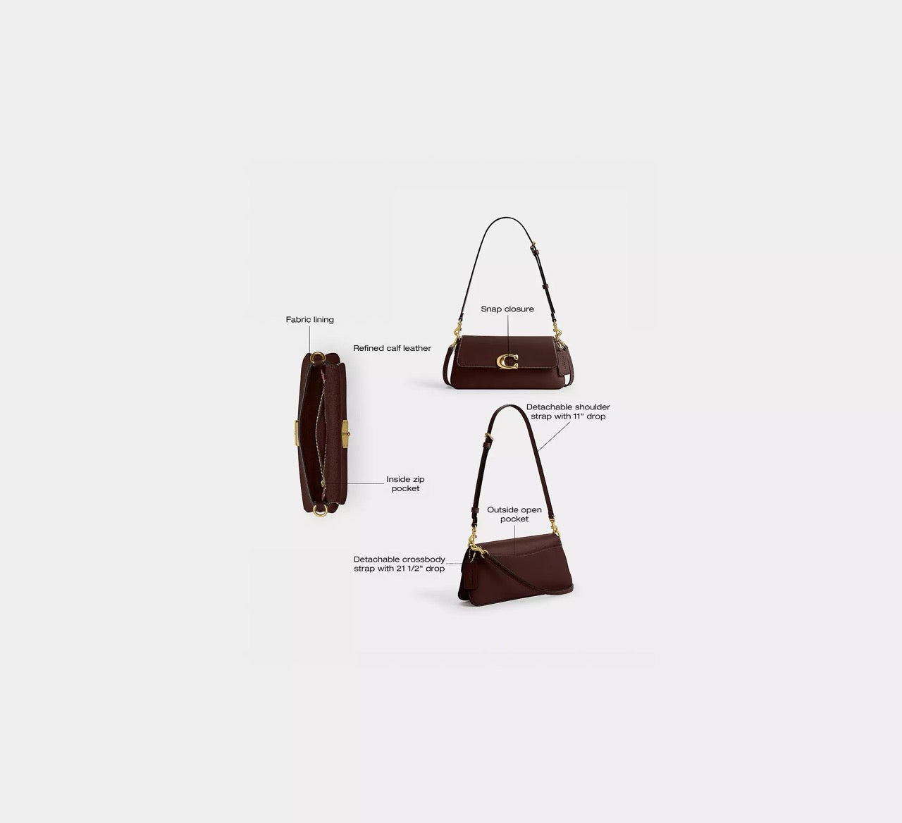 [INCOMING ETA 30 DAYS] COACH Jet Shoulder Bag Maple (CAM16)