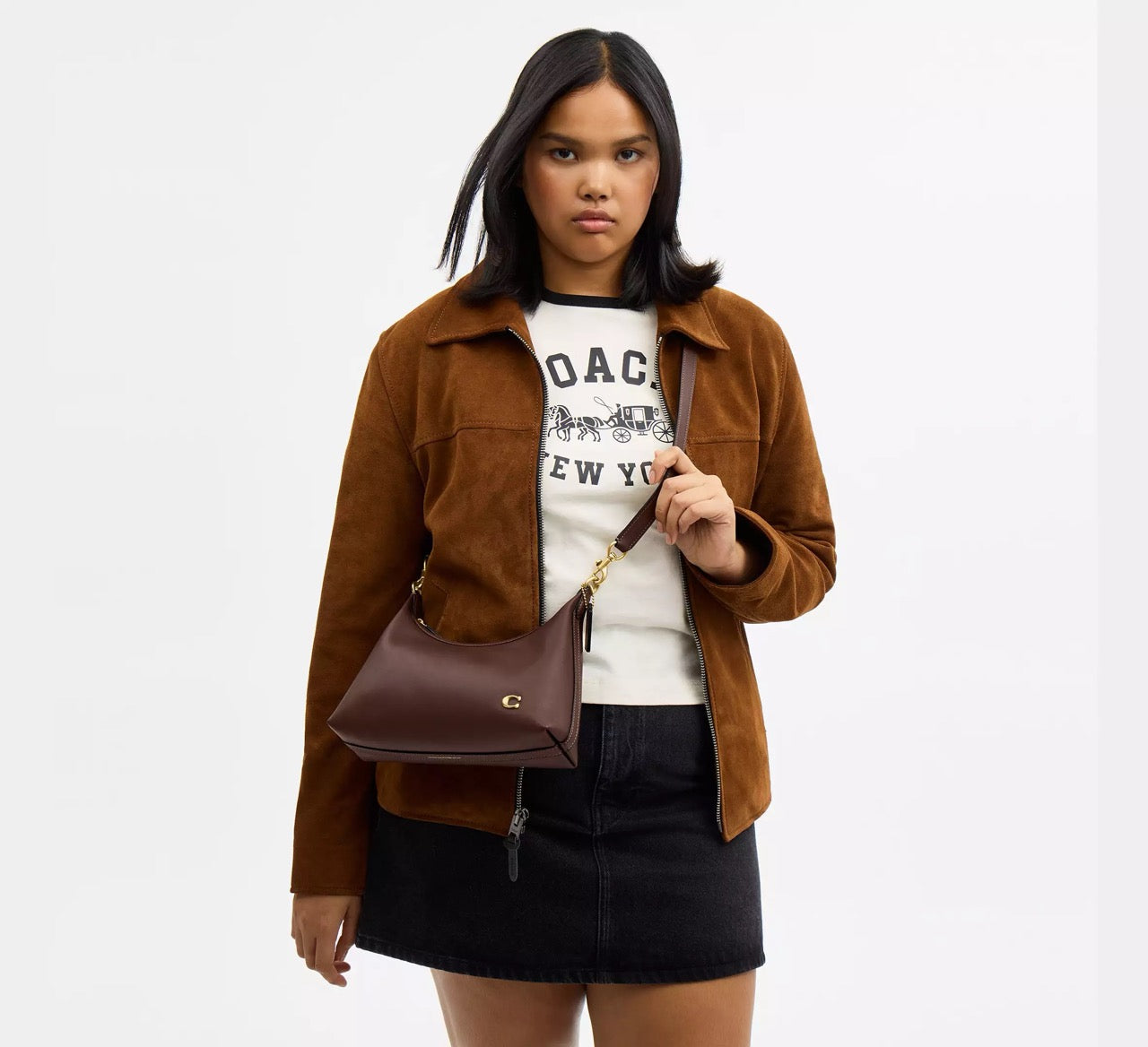 [WEB EXCLUSIVE][INCOMING ETA 30 DAYS] COACH Juliet Shoulder Bag 25 in Maple (CDZ64)