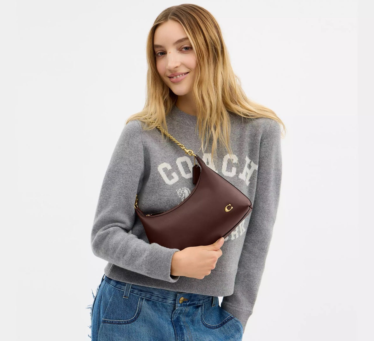 [WEB EXCLUSIVE][INCOMING ETA 30 DAYS] COACH Juliet Shoulder Bag 25 in Maple (CDZ64)