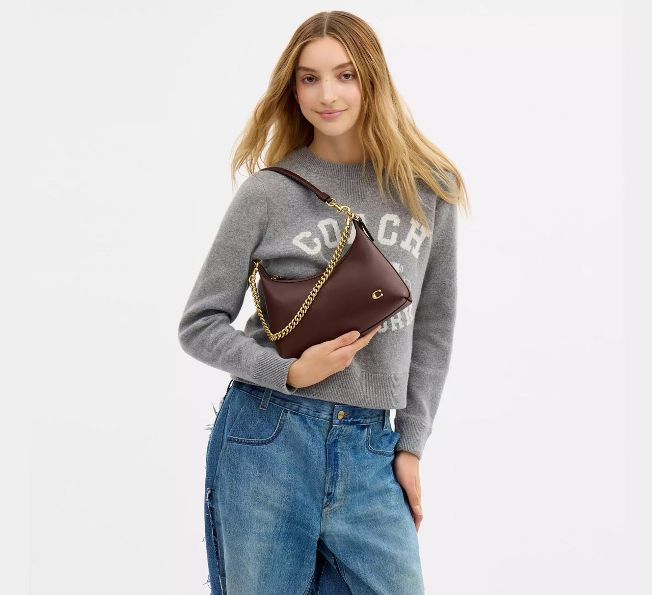 [WEB EXCLUSIVE][INCOMING ETA 30 DAYS] COACH Juliet Shoulder Bag 25 in Maple (CDZ64)