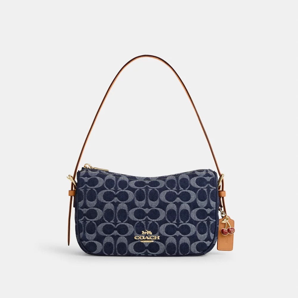 [INCOMING ETA 30 DAYS] COACH Kailey Shoulder Bag In Signature Denim in Denim/Natural (CY701)