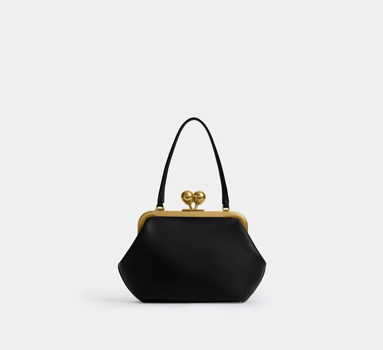 [READY STOCK MY] COACH Kisslock Frame Bag 16 in Black (CCY28)