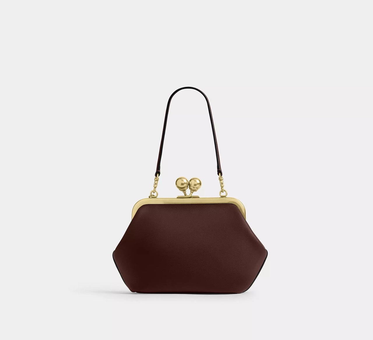 [WEB EXCLUSIVE][INCOMING ETA 30 DAYS] COACH Kisslock Frame Bag 16 in Maple (CCY28)